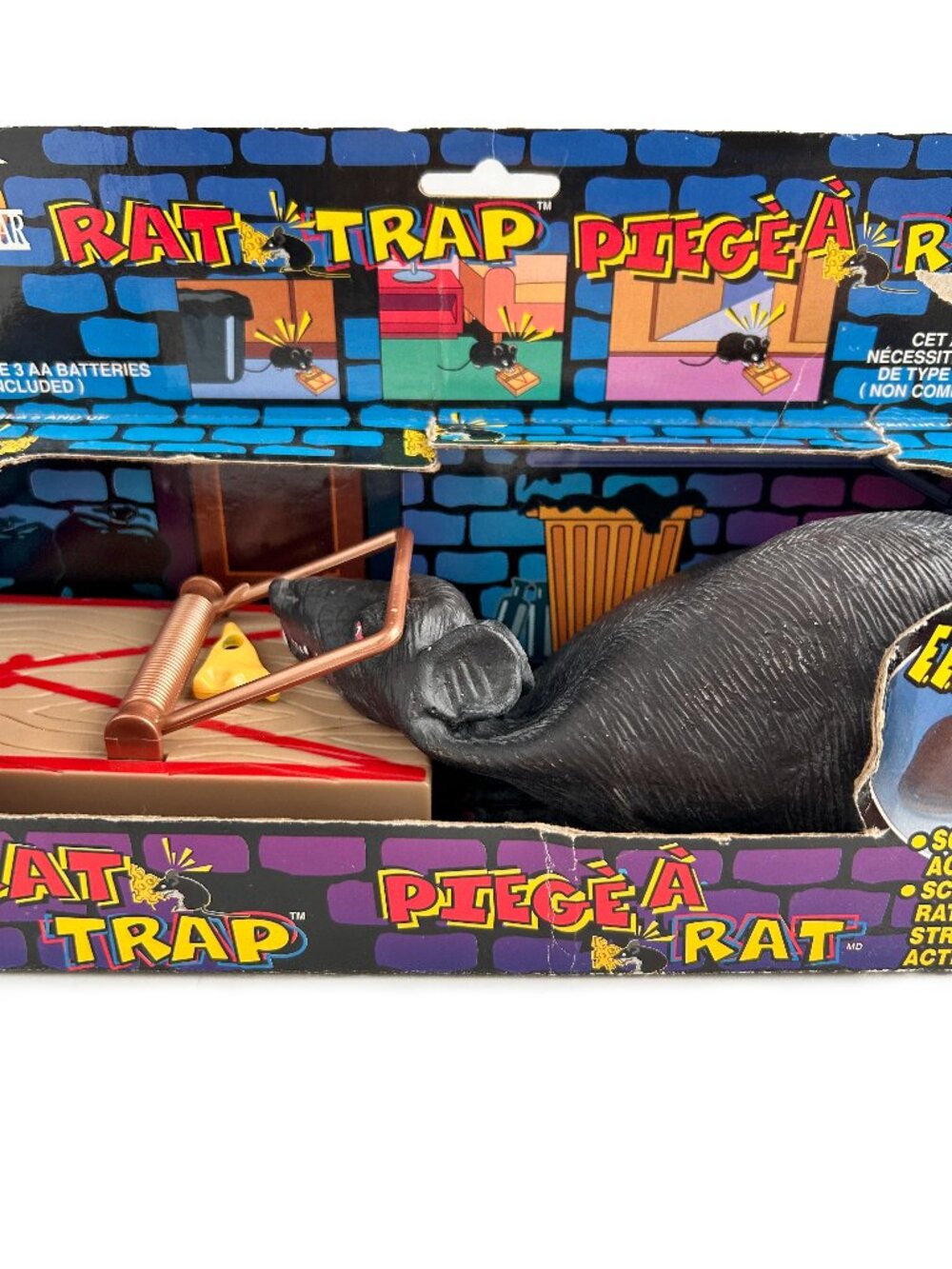 Vintage 1991 Halloween Rat Trap Toy or Decor